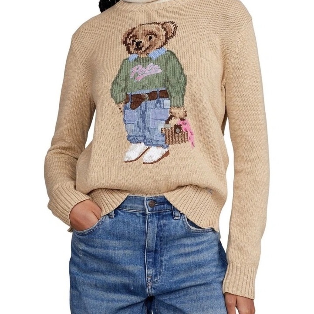 Ralph Lauren teddy bear sweater, size Small